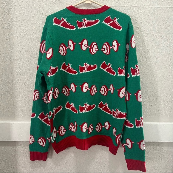 Blizzard Bay Men's Fitness Body Builder Ugly Christmas Sweater Large - Picture 4 of 6